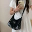 Túi đeo nách bướm FUJIZOU, Túi đeo vai cổ điển đinh tán bằng da Pu, Túi xách thời trang Túi đeo chéo phong cách Hàn Quốc Cô gái cay