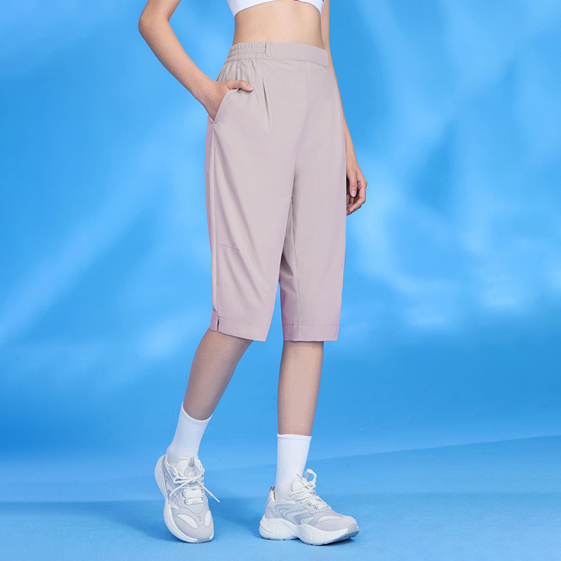 Ảnh Quần crop thể thao CAMEL CROWN Quần thể thao khô nhanh cho nam và nữ Quần thể thao chạy bộ cảm giác băng Quần short thoáng khí 4