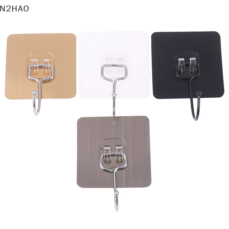 Bn 5 Chiếc Móc Lớn Chịu Lực Chống Thấm Nước Dính Móc Treo Tường Không Móng Tay Chống Thấm Nước Móc Treo Tường Cho Nhà Bếp Phòng Tắm n
