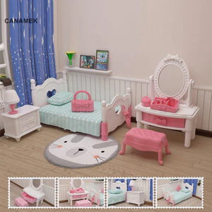 Calamek 1: 12 Nhà Búp Bê Thu Nhỏ Đồ Nội Thất Búp Bê Đồ Gia Đình Bé Gái DIY Chơi CSF Đồ Chơi