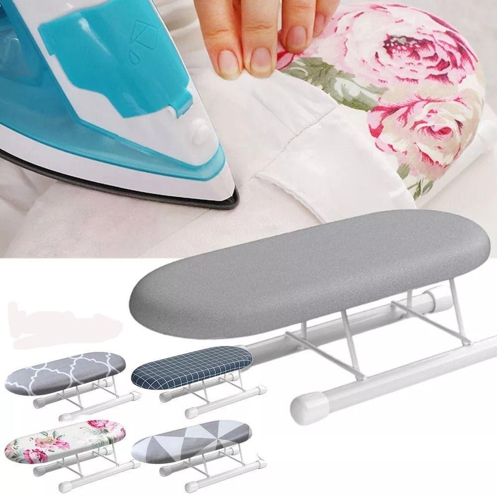 Bảng ủi Mini SUNKISSD, Đồ dùng gia đình Giá để bàn ủi kim loại, Vỏ ủi quần áo gia dụng có thể gập lại chịu nhiệt