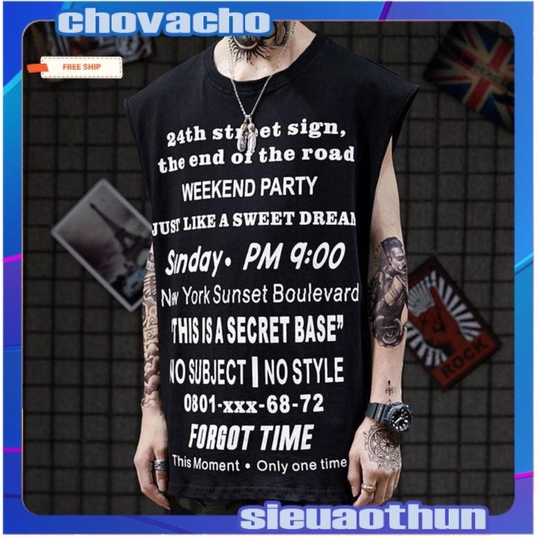 Áo thun Tanktop FORGOT TIME Unisex