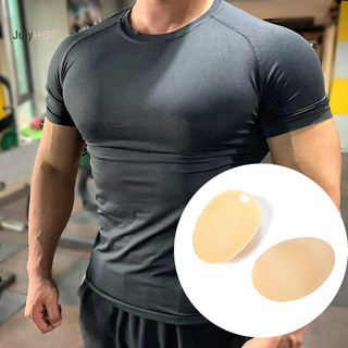Julyhot 1 Cặp Miếng Dán Silicon Tự Dính Có Thể Tái Sử Dụng Tăng Ngực Nam Cơ Ngực Miếng Dán Nam Mềm Shaper Silicone Pad Massivedeals