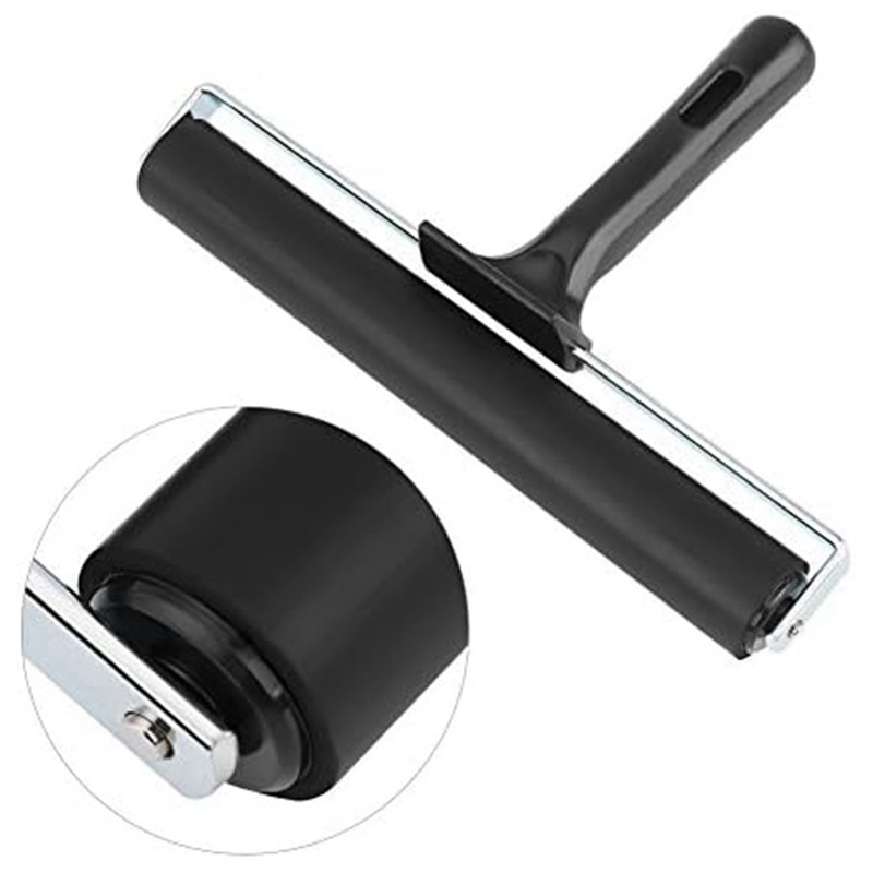 Con lăn cao su 8 Inch, Bàn chải con lăn Brayer để vẽ tranh thủ công nghệ thuật DIY, in, in, mực và dập