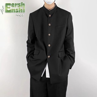 Bộ đồ nam EERSHENSHI đơn sắc Đồng phục DK phong cách đại học mới phong cách Trung Quốc hàng đầu nam nữ