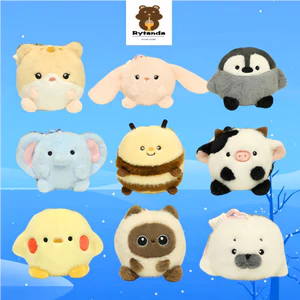 Kawaii Động Vật Sang Trọng Đồ Chơi Mèo Dễ Thương Bò Thỏ Sang Trọng Búp Bê Mặt Dây Chuyền Móc Khóa Ong Vui Nhộn Đồ Chơi Nhồi Bông Để Bàn Ba Lô Trang Trí Mềm Mại Cho Bé Đồ Chơi Làm Dịu Trẻ Em Quà Tặng Sinh Nhật Trao Đổi