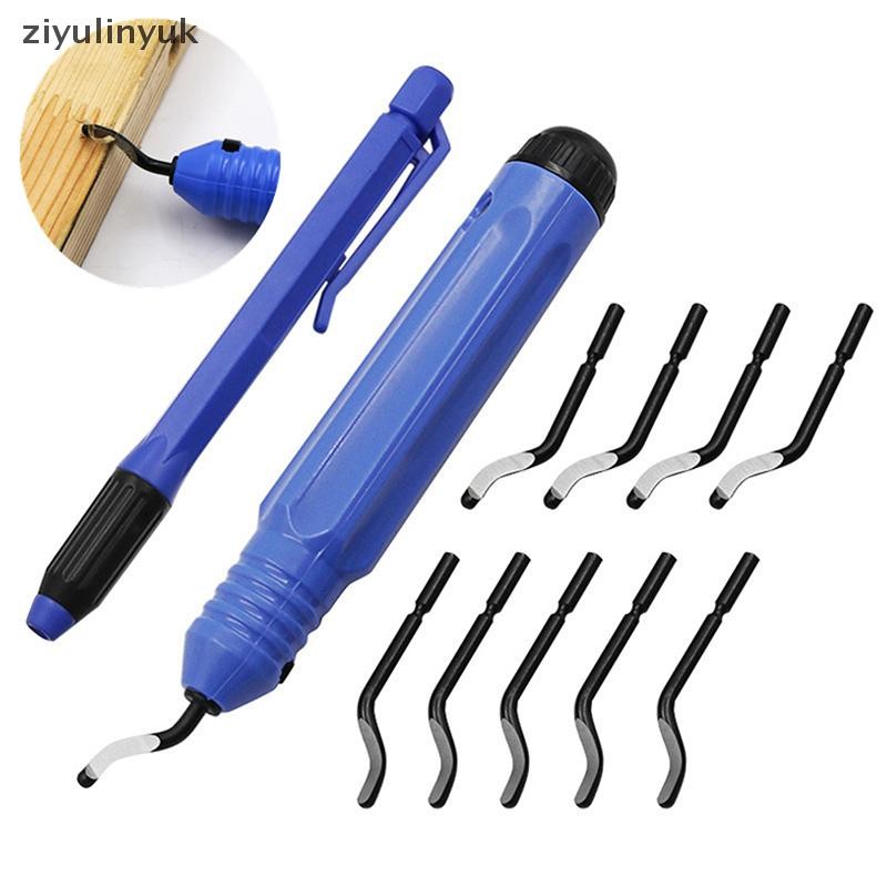Ziyulinyuk Dụng cụ cạo và cắt tỉa tay NB1100 Edger Chamfering và cắt tỉa Dụng cụ cắt tỉa Bộ lưỡi dao Deburr quay cho thép, đồng, nhôm, gỗ và nhựa EN