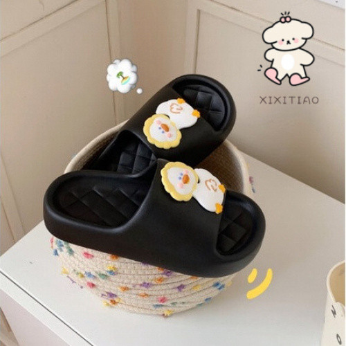 Xixitiao Dép Đế Mềm Nhà Vịt Dễ Thương Mùa Hè Nam Nữ Trong Nhà Chống Trơn Trượt