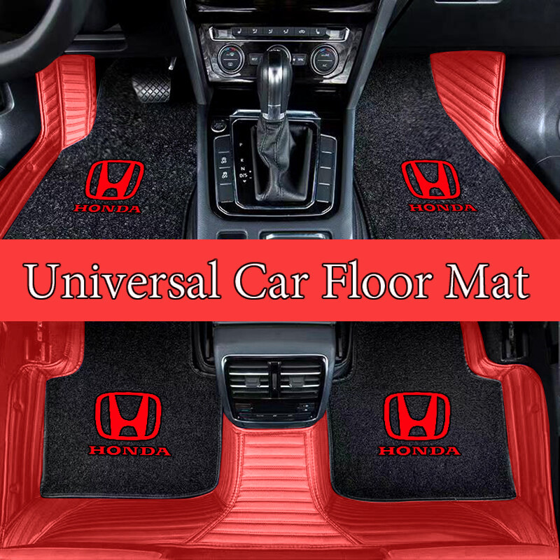 4 Thảm Flannel Thảm Lót Sàn Ô Tô Chống Trơn Trượt Cho Xe Honda Civic CRV BRV HRV City Jazz Fit Odyssey Jade