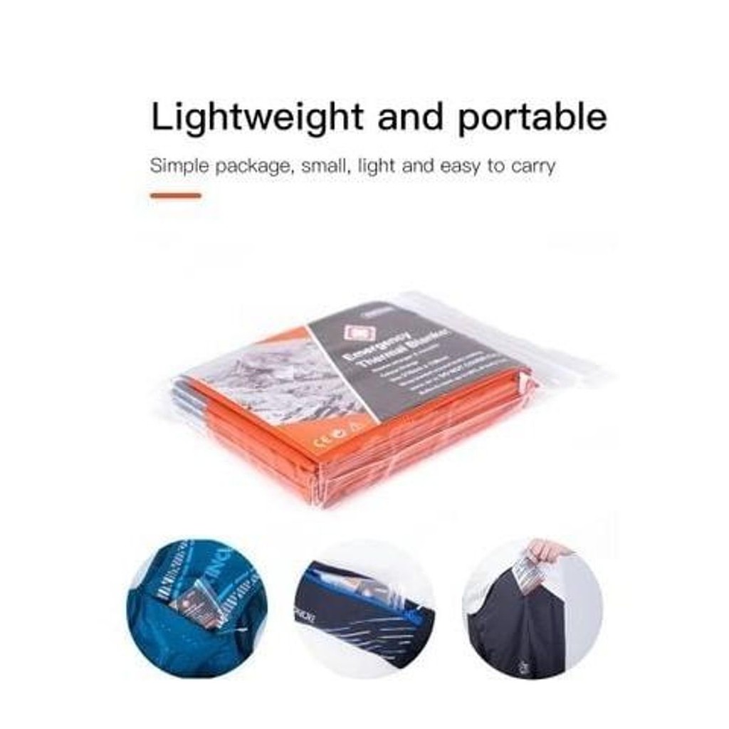 Chăn Giữ Nhiệt Cứu Sinh Khẩn Cấp Aonijie A107 và Emergency Blanket - 210*130cm