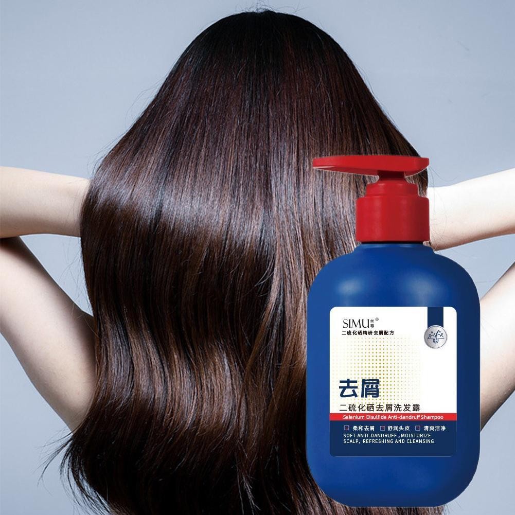 300ml Dầu gội loại bỏ gàu Selenium Disulfide, Dầu gội làm mới và mịn màng M7h4