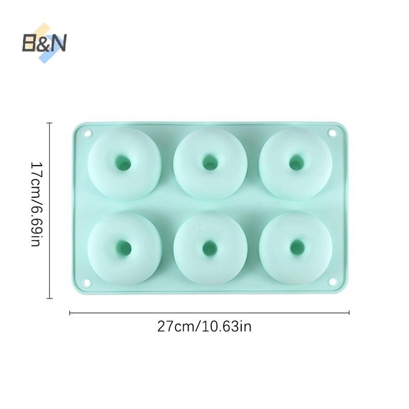 B & N 1 6 Bánh Donut Khuôn Silicon DIY Nhà Bếp Nướng Khuôn Khay Nướng Bánh Donut Làm Kẹo Khuôn Trang Trí Bánh Phụ Kiện.