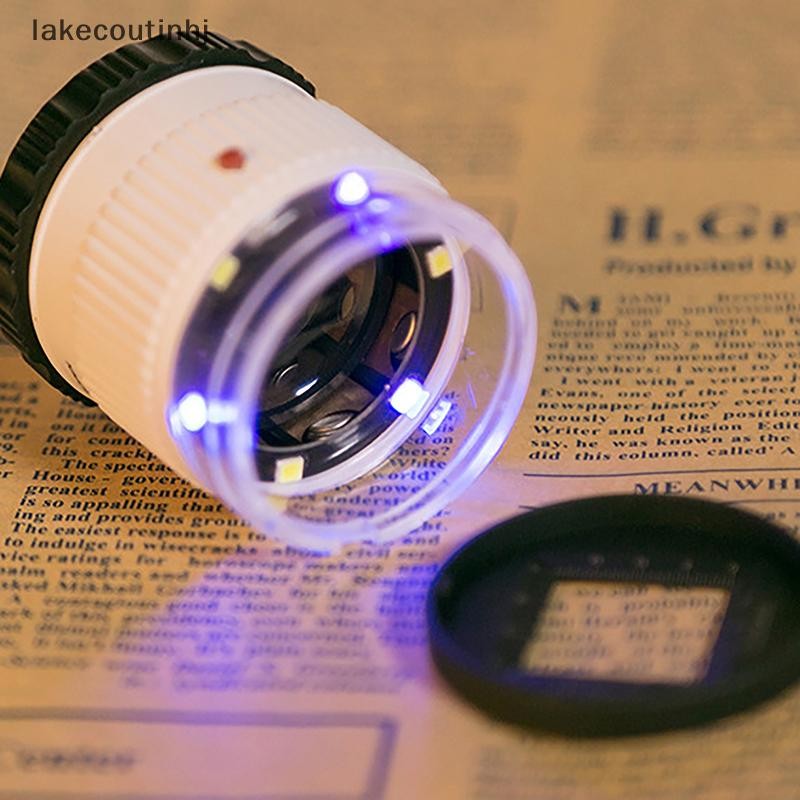 Lu 30X Bỏ Túi Kính Cường Lực Có Cân LED UV Chiếu Sáng Kính Phóng Đại Có Thể Điều Chỉnh Tiêu Đề HD Lộn Trang Sức Dụng Cụ Đọc tinhj