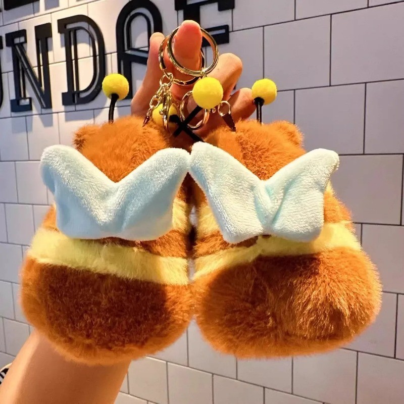 Capibara Kéo Lắc Cánh Ong Capybara Búp Bê Móc Khóa Ba Lô Trang Trí Búp Bê Cặp Đôi Cô Gái Chìa Khóa Treo Phụ Kiện Đồ Chơi Trẻ Em