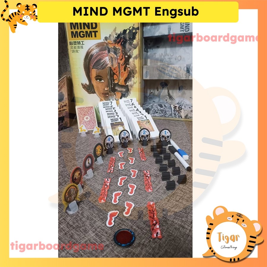 Boardgame Mind MGMT + 2 bản mở rộng - Truy tìm điệp viên bản Trung Tigar