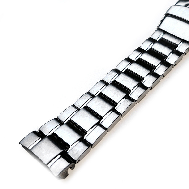 Dây đeo đồng hồ bằng thép không gỉ đầu cong cao cấp cho SEIKO PROSPEX SRPA21J1 SRPE99K1 Dây đồng hồ 22mm Dây đeo đồng hồ dành cho nam nữ Vòng tay kim loại Liên kết cuối vòng cung Quà tặng màu đen