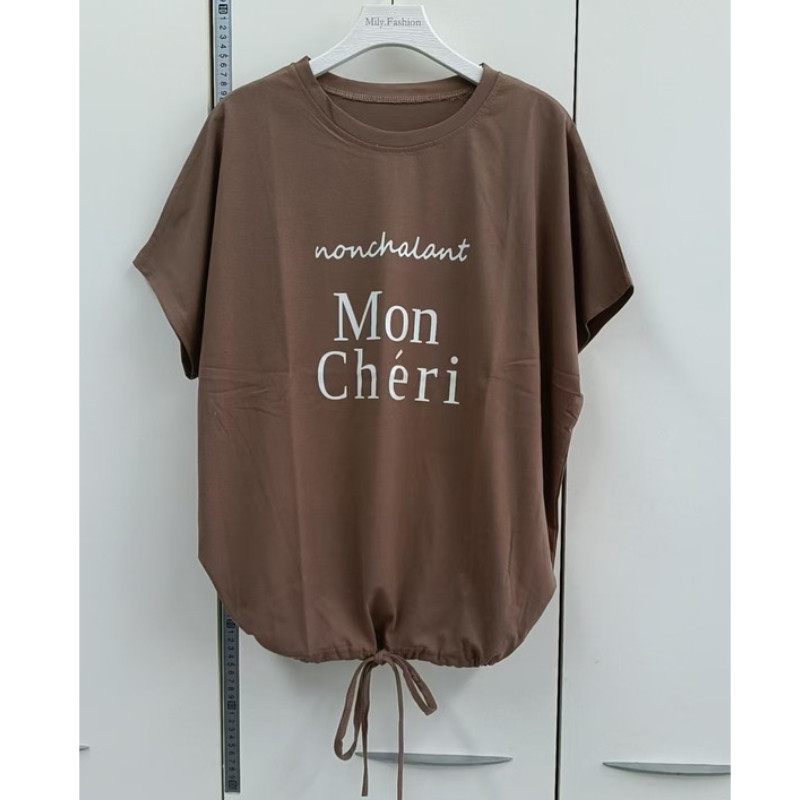 Tay áo búp bê Milyfashion Phong cách mới Phiên bản Hàn Quốc Influencer All-Match Thời trang ngắn T