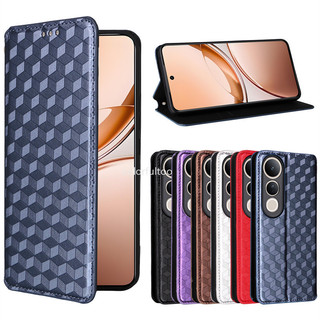Vivo V50 5G 2025 Flip Cover Cho Vivo V50 Lite V50Lite V40Lite 4G 5G Vỏ Ví Da Khe Cắm Thẻ Vỏ Điện Thoại Full Cover Giá Đỡ Chân Đế Chống Sốc Ốp Lưng Cho VivoV50