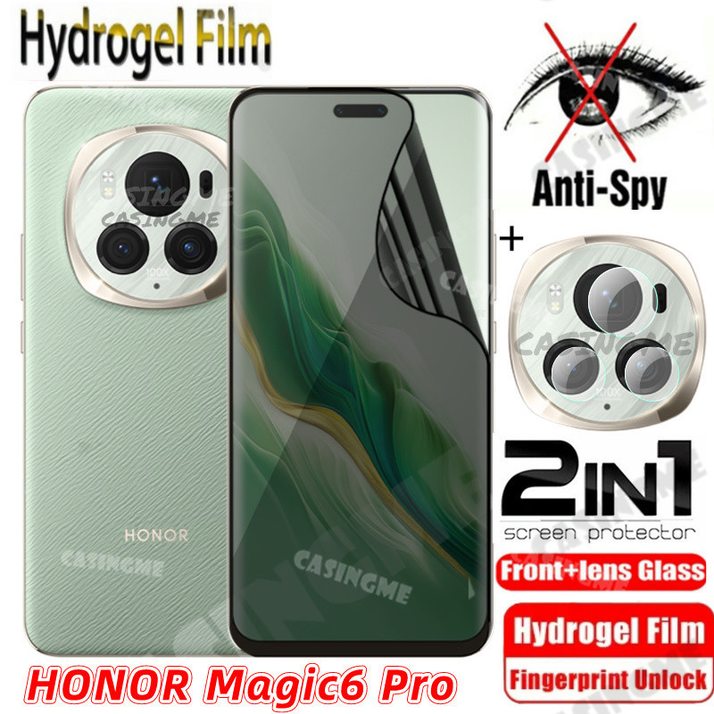 Honor Magic6 Pro 2024 Anti Peek Privacy Soft Hydrogel Film cho HONOR Magic 6Pro Magic6 6 Pro Magic6Pro 4G 5G 2024 Phim máy ảnh Full Cover Bảo vệ màn hình riêng tư