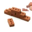 Mô hình gạch mini thật DELMER, 1 / 12 1 / 16 Đồ chơi gạch giả DIY màu đỏ, Gạch thu nhỏ bê tông Mô phỏng mini nhỏ bền Mô hình gạch mini Mô hình đồ chơi trang trí trẻ em