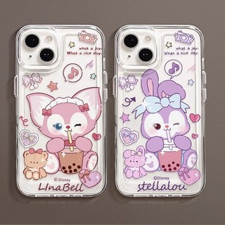 Ốp điện thoại di động hợp thời trang sang trọng Disney StellaLou và LinaBell cho IPhone15 14 13 12 Mini 11 Pro Xs Max X XR 7 6s Plus Vỏ bảo vệ chống sốc máy ảnh TPU chống sốc