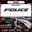 Tem Police Phản Quang dán xe | TMN-H014 | Decal cao cấp chống nước, chống phai màu
