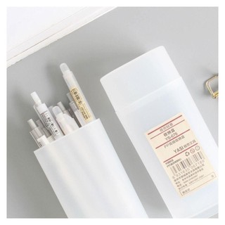 Hộp đựng bút NEATDWELL, Hộp bút chì mờ có thể tháo rời, Đa chức năng đơn giản có nắp Hộp cọ trang điểm hình trụ Trường học