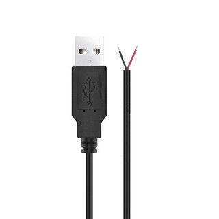 CLIP 5V Dây Sạc Dây Nối Dài Cho Đèn LED Quạt Lái Xe Đầu Ghi Nguồn Điện Cáp 2Pin Dây Trần 22AWG USB Nam