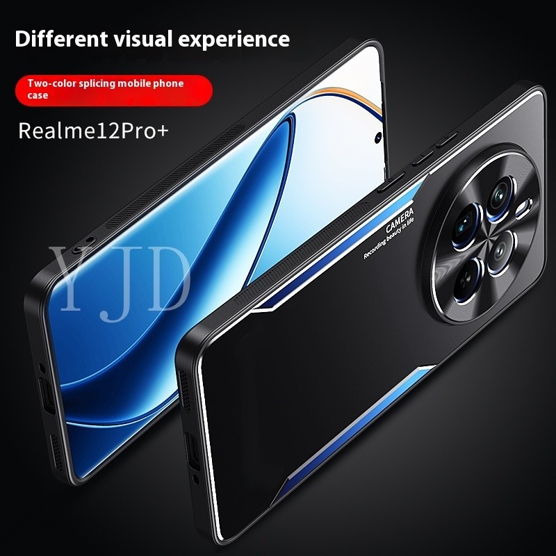 Ốp Lưng Cho Realme 12 Pro 12Pro + Kim Loại Hợp Kim Nhôm Bao Gồm Tất Cả Vỏ Điện Thoại Chống Sốc