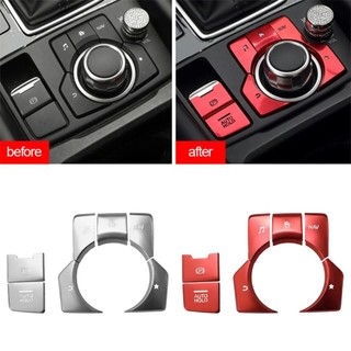 Lookshow 7 Chiếc Nhôm Điện Tử Phanh Đỗ Xe Tự Động Nút Đỗ Xe Dành Cho Xe Mazda3 ATENZA CX-5 CX-4 CX-8 A1K4