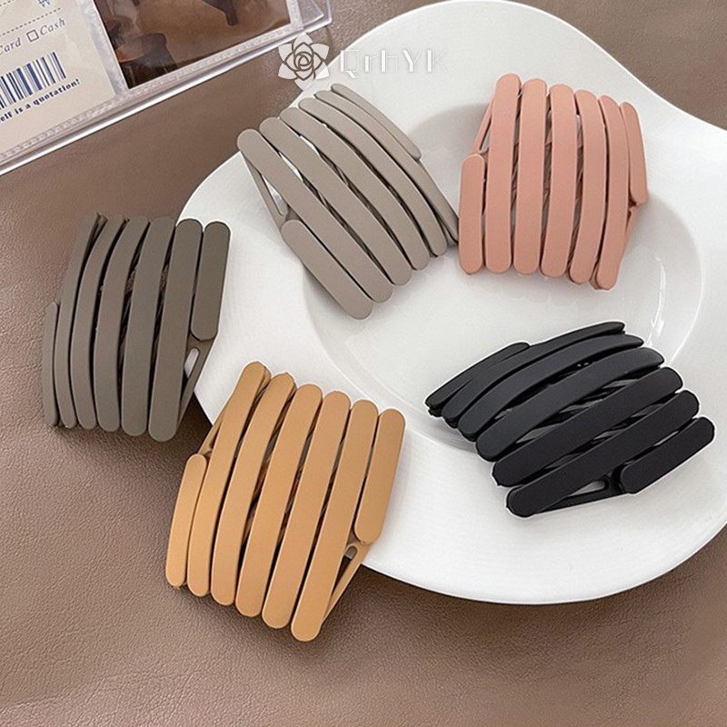 Qrhyk Di Động Chống Trơn Trượt Có Thể Thu Vào Có Thể Gập Lại Băng Đô Quấn Tóc Mới Phụ Kiện Tóc Kẹp Tóc Unisex Mới