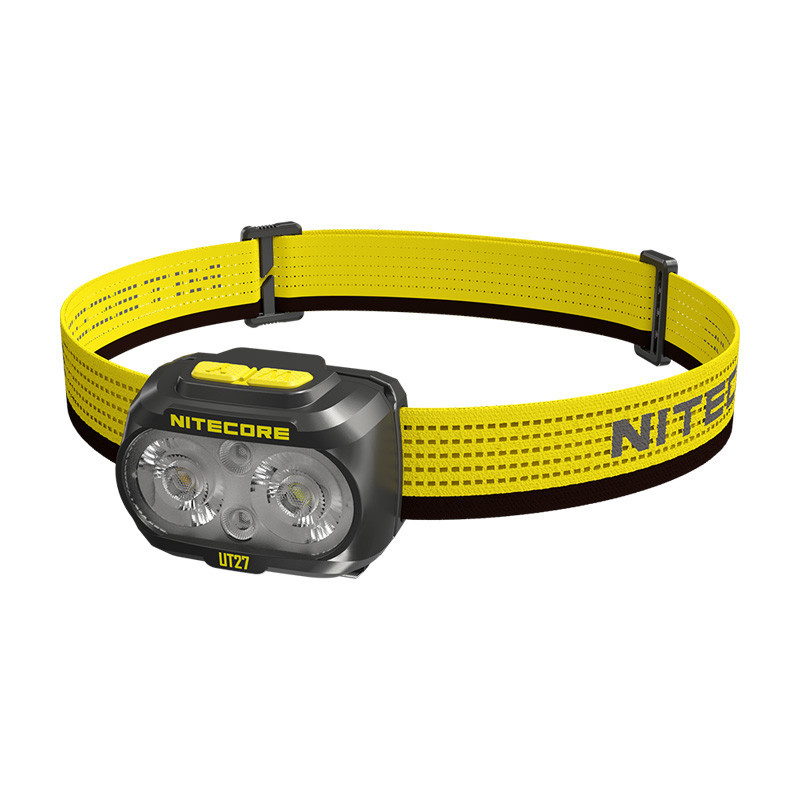 Đèn pin đội đầu NITECORE UT27 800lm siêu nhẹ 74g kèm 02 pin 1500mAh sạc USB C chuyên chạy trail