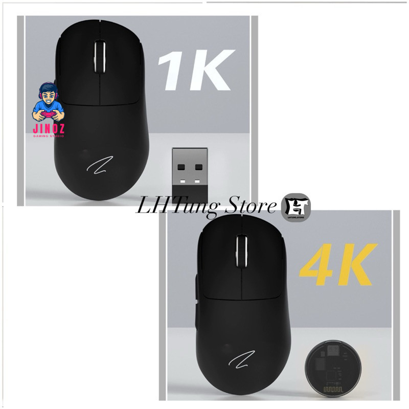 Chuột không dây Zaopin Z2 4K | 3 mode | Hotswap | PAW3395 (Tặng kèm miếng dán chống trượt)- Jinoz Gaming Studio | BigBuy360 - bigbuy360.vn