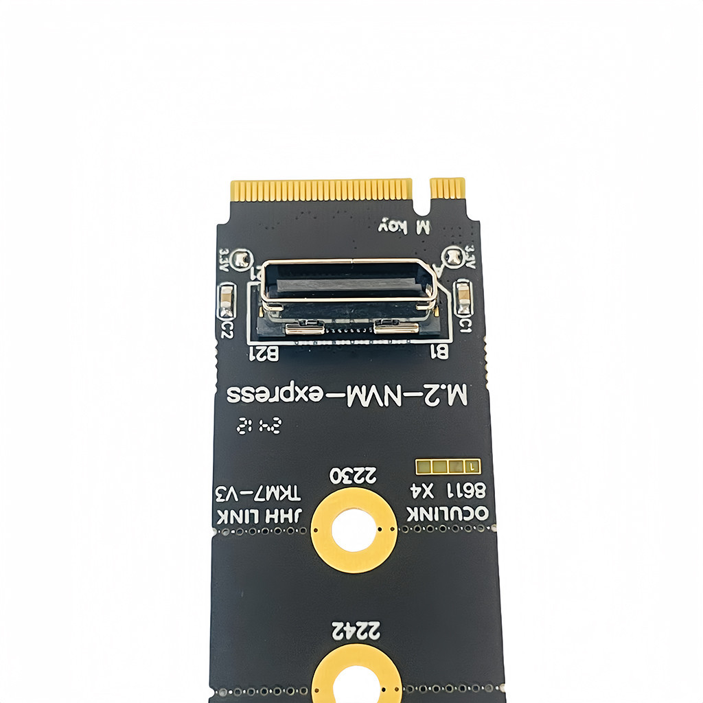 Jmt M.2 NVME sang Oculink Nữ DOCK SFF-8612 Adapter PCI-E X4 Adapter Card Hỗ Trợ DOCK-OC4 Cho 2.5inch NVME U.2 (SFF 8639) SSD