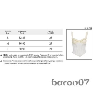 Phụ Nữ Crop Corset Camisole Thường Ngày Mùa Hè Màu Sắc Tương Phản Backless Ruffle Spaghetti Dây Đeo Áo Bể Cho Câu Lạc Bộ Dạo Phố