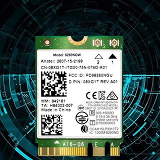 Thẻ WiFi 8260 8260NGW + Mô-đun thẻ không dây 2XAntenna 867M cho AC 8260