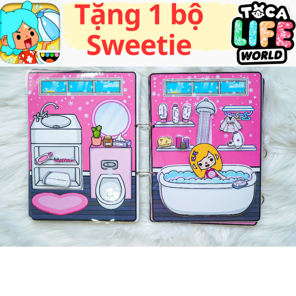 Ngôi nhà của BLACKPINK Mansion Ngôi nhà búp bê đồ chơi giấy thủ công toca boca h6 đồ chơi cho bé gái cô tiên xanh