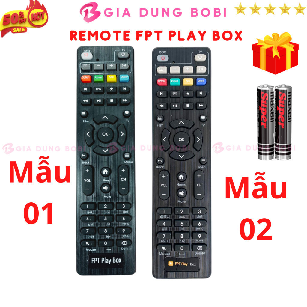 SKU62 - Remote điều khiển đầu FPT Play Box Mã 06, điều khiển đầu thu ...