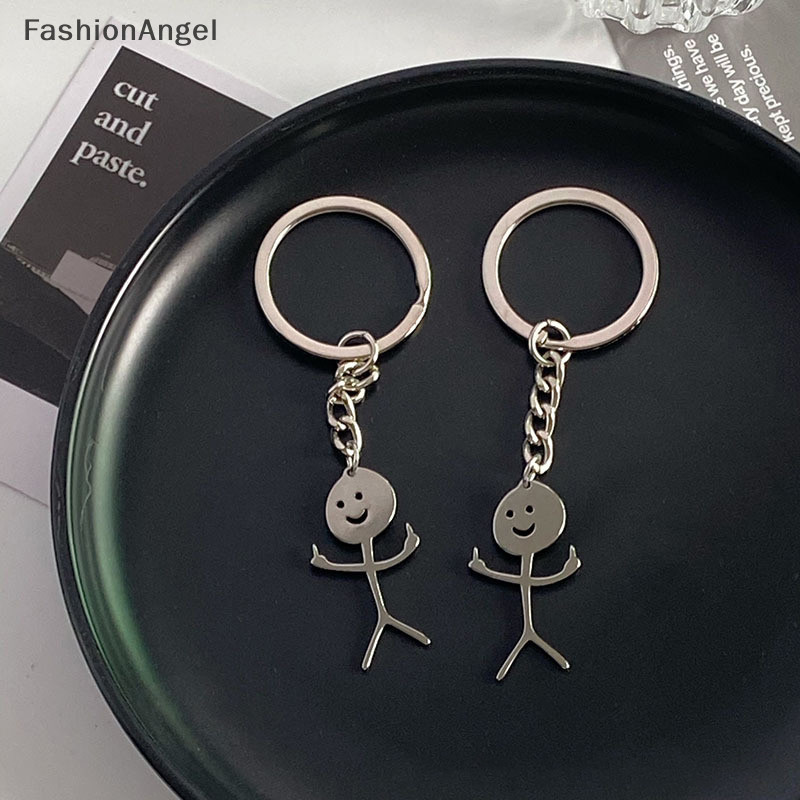 Fashionangel Interesg Phù Hợp Với Mọi Người Hơn Trái Tim Ngón Tay Giữa Cặp Đôi Móc Khóa Ins Cá Tính Dễ Thương Ngộ nghĩnh Sinh Viên Túi Mặt Dây Chuyền TH