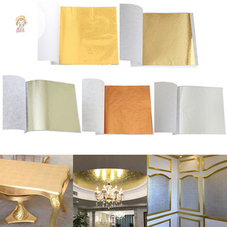 Twe 100 Tờ Lá Vàng Lá Mạ Vàng Thủ Công Mỹ Nghệ Giấy Trang Trí Dụng Cụ VN