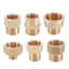 NOTE1 1 Cái Lắp Ống, Đầu Nối Khớp Nối Nữ Sang Nam Ren Lục Giác Đầu Nối, Đồng Thau 1 / 8 1 / 4 3 / 8 1 / 2 3 / 4 Bộ Chuyển Đổi Khí Nước Giảm Tốc