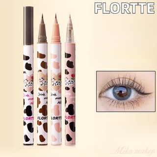 FLORTTE Eyeliner Fine Lying Silkworm Pen Liquid Eyeliner Shadow Pen Màu nâu tự nhiên