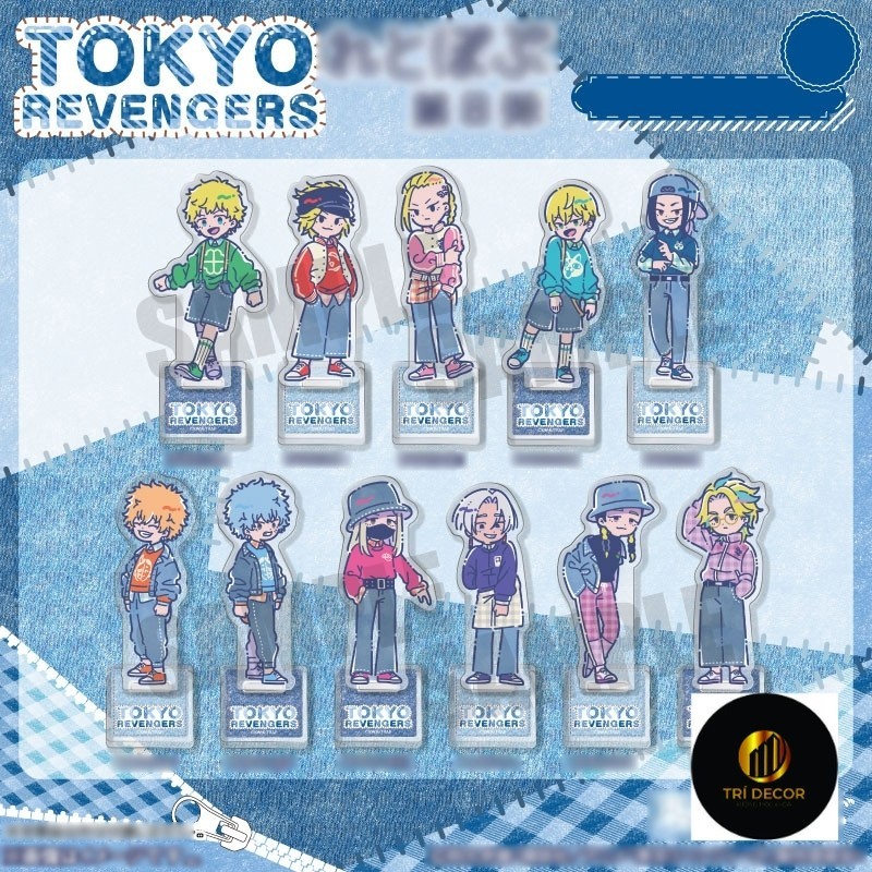 (8cm) Mô hình standee TOKYO REVENGERS ver DẠO BỘ acrylic tượng anime trang trí Kịch trường của Takemichi