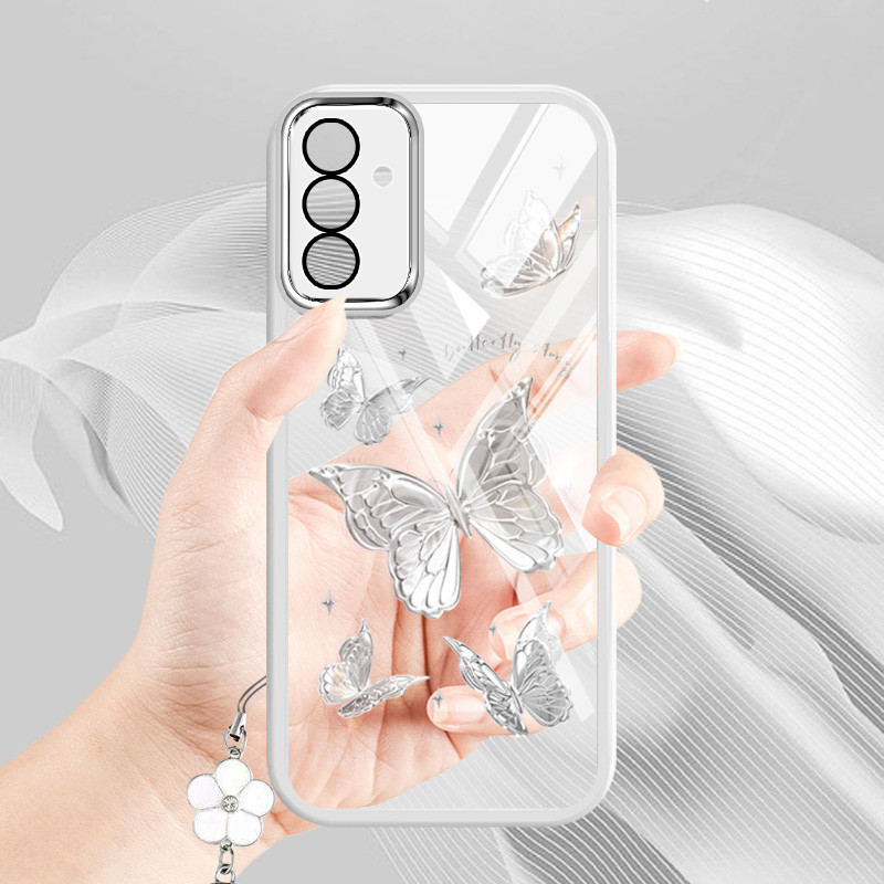 Ốp Điện Thoại YBD INS Style Cho Vivo Y19S Y100 5G (IDN) Y200e T3 5G Vỏ Bướm Niche Được Trang Bị Bảo Vệ Ống Kính
