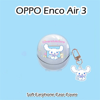 [imamura] Dành cho Ốp lưng OPPO Enco Air 3 Vỏ tai nghe silicon mềm hoạt hình trong suốt