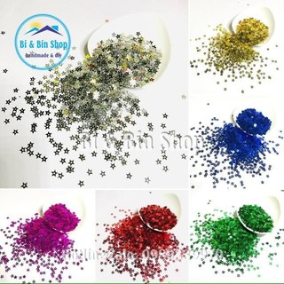 30g Kim Sa Ngôi Sao Phẳng 5mm Màu Kim Đính Kết Trang Phục, Làm Phụ Kiện Thời Trang.