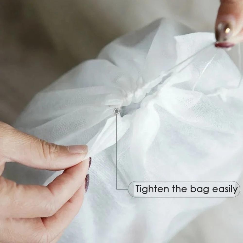 CHEESELY 10 / 30 Chiếc Vỏ Bụi Giày, Túi Đựng Du Lịch Chống Bụi, Túi Đựng Giày Gia Đình Dây Rút Có Thể Bảo Vệ