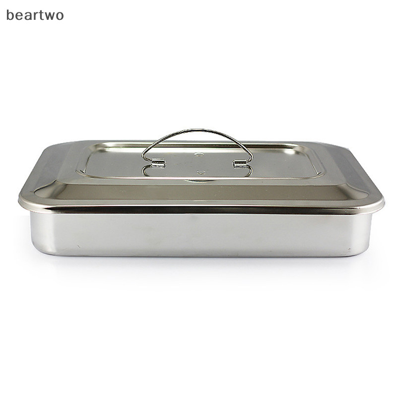 < Beartwo > Khay phẫu thuật Thiết bị nắp điều dưỡng Hộp khử trùng cho hộp lưu trữ Dụng cụ bằng thép không gỉ Đẹp