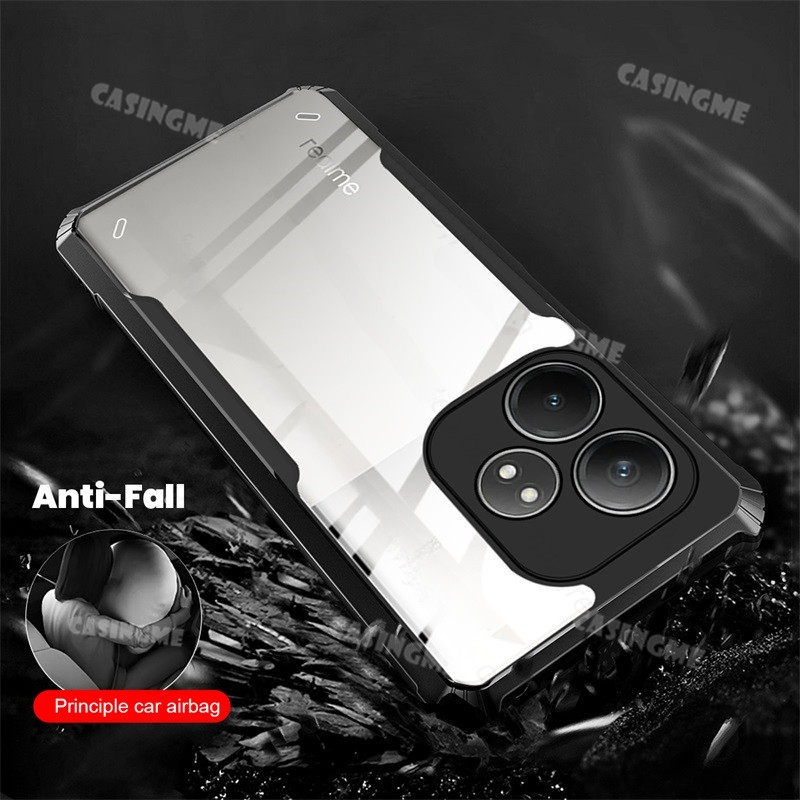 Realme GT6 2024 Túi Khí Trong Suốt Cho Realme GT Neo 6 6GT GT6 RealmeGT6 Neo6 SE 6T 4G 5G 2024 Ốp lưng Silicon Trong Suốt Acrylic Chống Sốc Ốp Lưng TPU Mềm