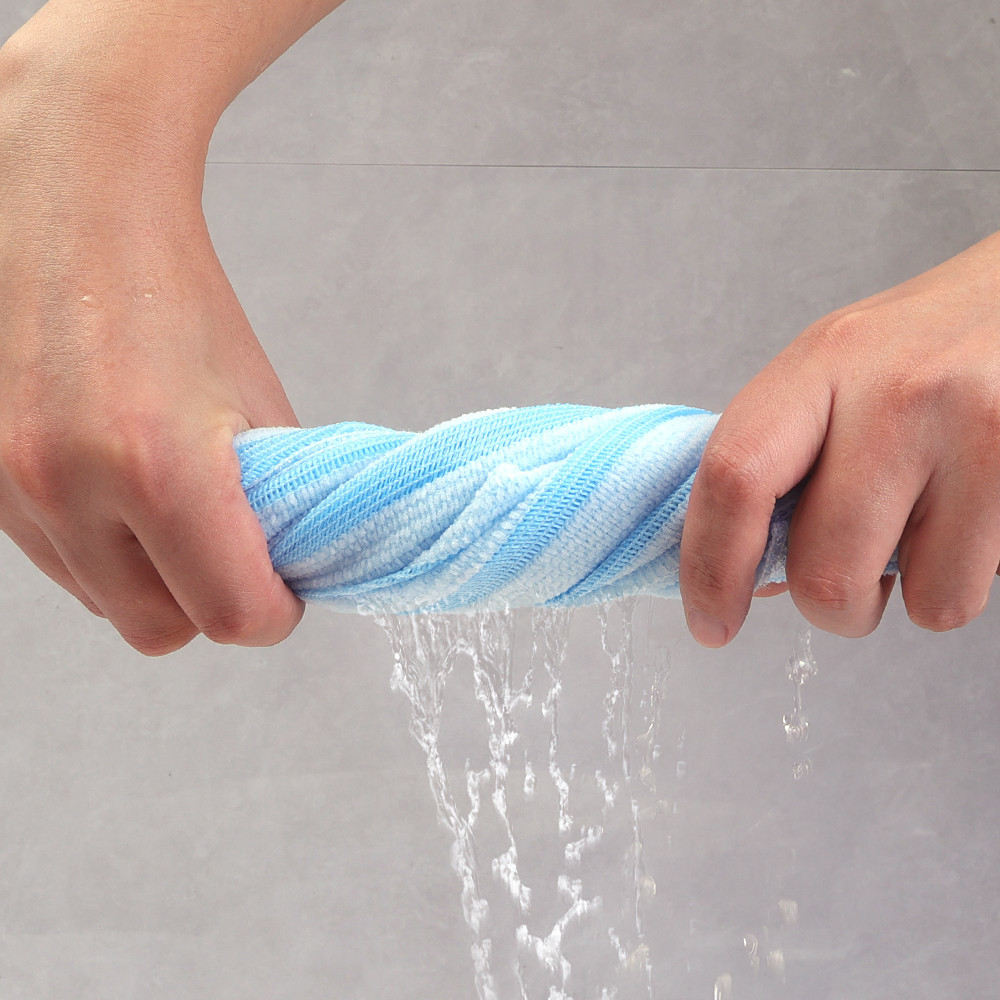 Khăn Tắm Siêu Dài 100cm - Khăn Tẩy Tế Bào Chết Toàn Thân - Co Giãn, Bền, Giàu Bọt - Máy Giặt Lưng - Vải Lưới - Dụng Cụ Vệ Sinh Toàn Thân Nam Nữ